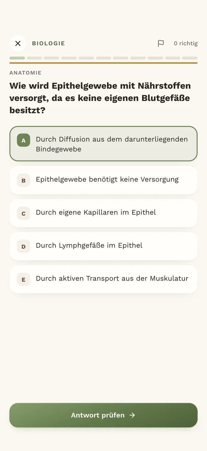 Die Tagesdosis in der App MedAT red